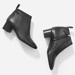 Everlane Sleek Black Ankle Booties